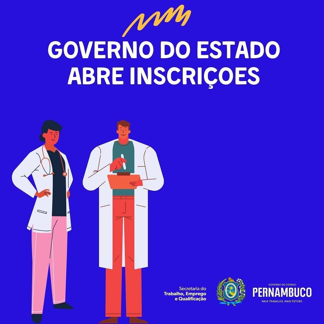 Governo de Pernambuco abre inscrições para seleção com 670 vagas na área de Saúde Empregos Governo de Pernambuco abre inscrições para seleção com 670 vagas na área de Saúde Empregos